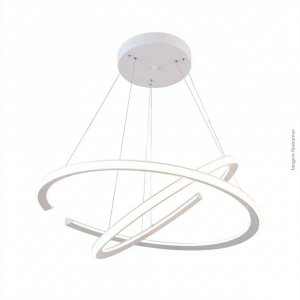 PENDENTE OPEN BRANCO 2 AROS LED EXTERNO 100W 3000K