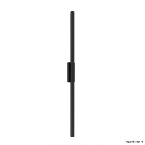 ARANDELA 1515I PRETA 120CM 1X120L 220V IP65 11W 960LU 3000K