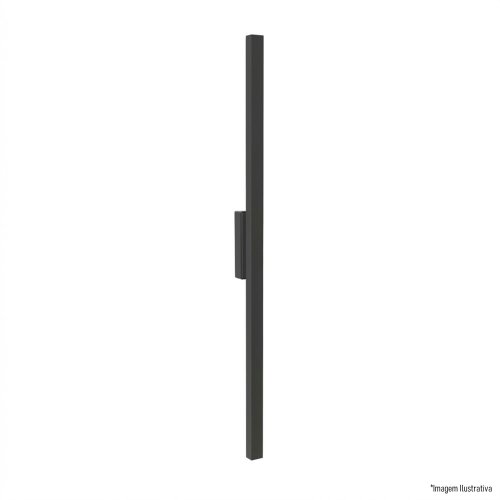 ARANDELA 2020I PRETA 120CM 1X120L 220V IP65 11W 900LU 3000K