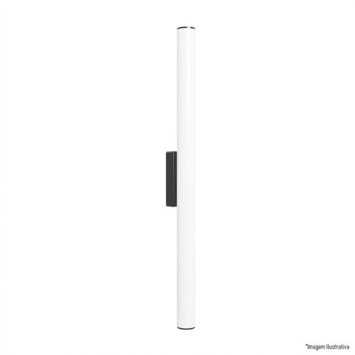 ARANDELA D60 PRETA 60CM 2X120L 127V IP65 6W 525LU 3000K