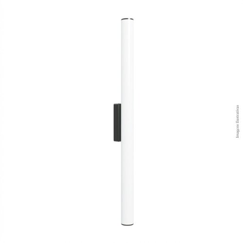 ARANDELA D60 PRETA 40CM 2X120L 220V IP65 7,2W 640LU 3000K