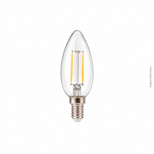 LAMPADA VELA LED 127V BOCAL E14 2700K