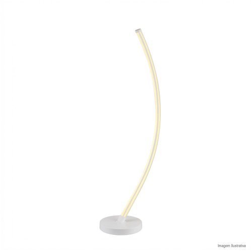 LUMINÁRIA DE PISO ARCO BRANCA COM 2 LED 3000K