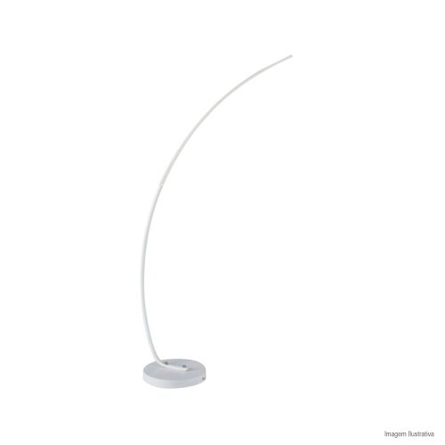 LUMINÁRIA DE PISO CURVA BRANCA 3000K