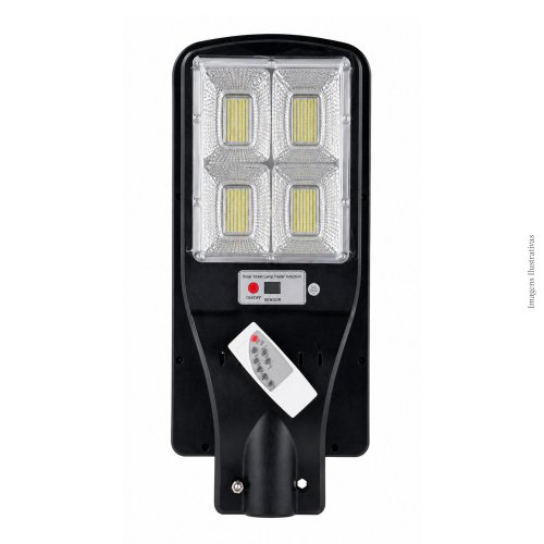 LUMINÁRIA SOLAR 480 LEDS 4 FOCOS IP67 10W