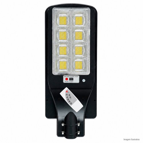 LUMINÁRIA SOLAR 720 LEDS 8 FOCOS IP67 15W