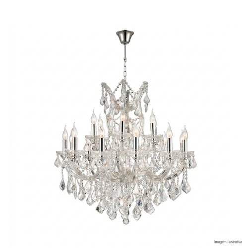 LUSTRE MARIA TERESA TRANSPARENTE 21 SOQUETES