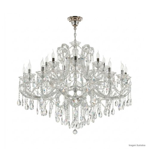 LUSTRE MARIA TERESA TRANSPARENTE 28 SOQUETES