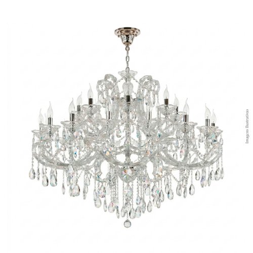 LUSTRE MARIA TERESA TRANSPARENTE 28 SOQUETES