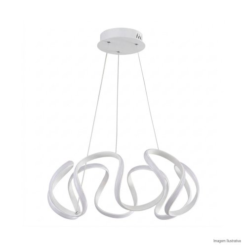 PENDENTE CURVAS BRANCO LED 3000K 90W
